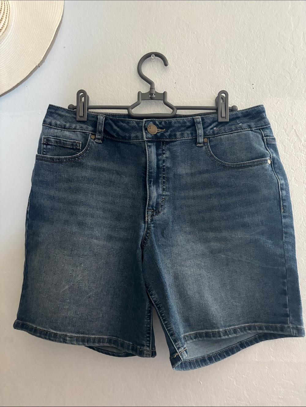Classic Women's Denim Shorts - Dark Blue
